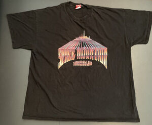 Vintage Space Mountain Shirt 1990s XXLTomorrowland Disneyland Black T Shirt Rare